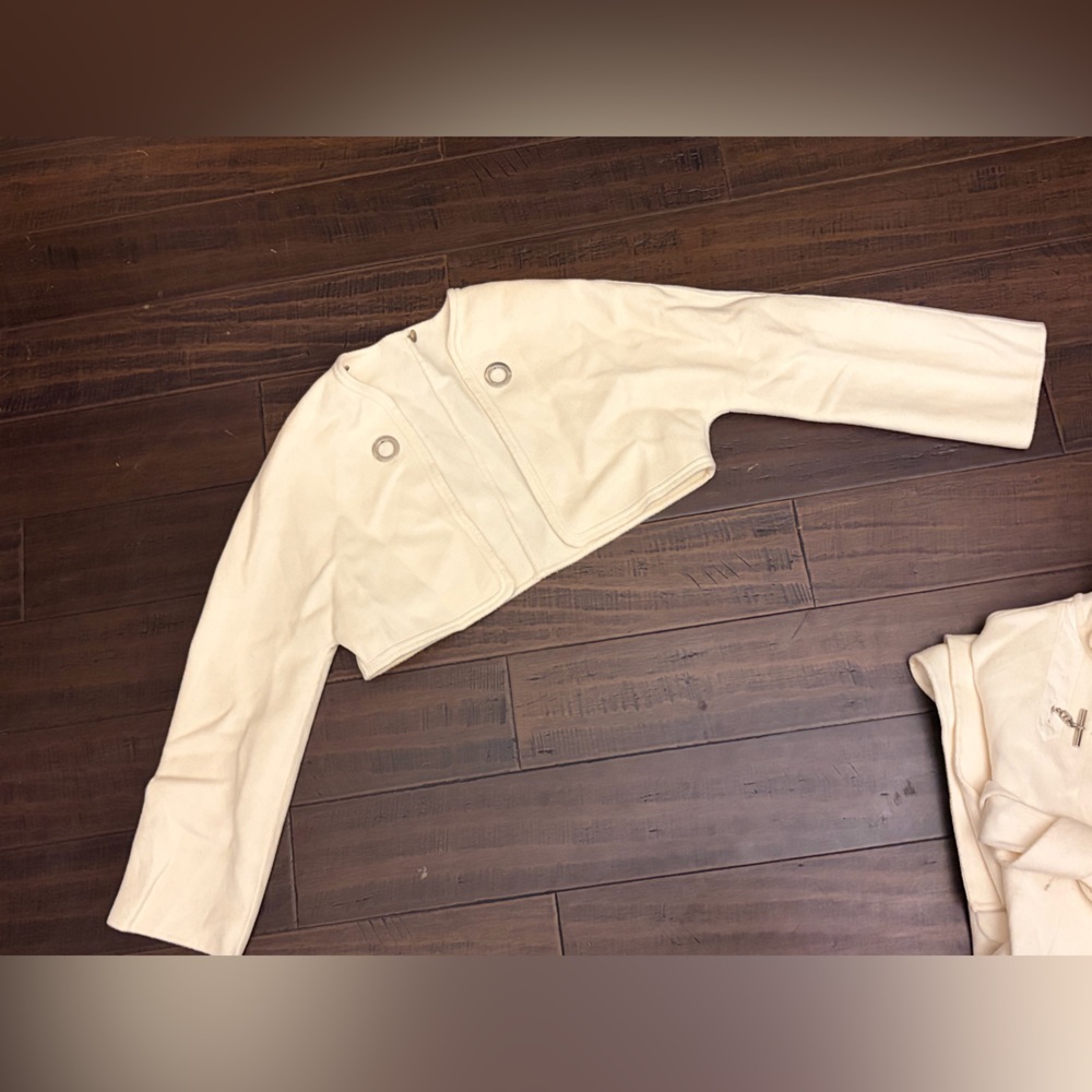 Cashmere Cape Trench Coat Convertible Paletot Size Small - Picture 16 of 16